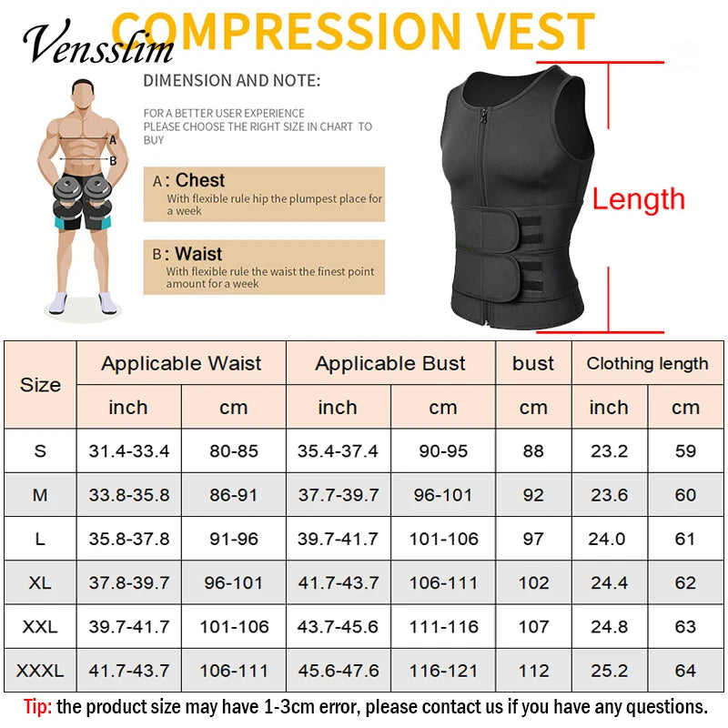 Vensslim Men Body Shaper