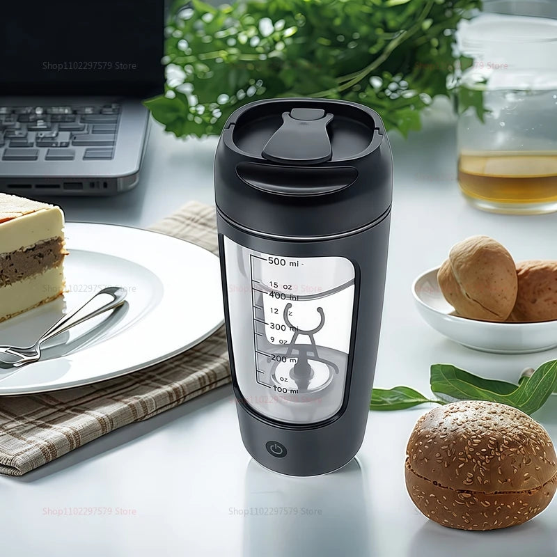 500ML Portable Rechargeable Automatic Multi-Function Shaker Cup For Sports Fitness Protein Powder Mixing And Athletic Nutrition