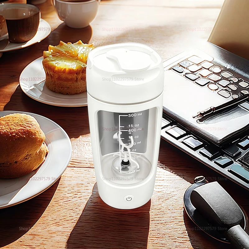 500ML Portable Rechargeable Automatic Multi-Function Shaker Cup For Sports Fitness Protein Powder Mixing And Athletic Nutrition