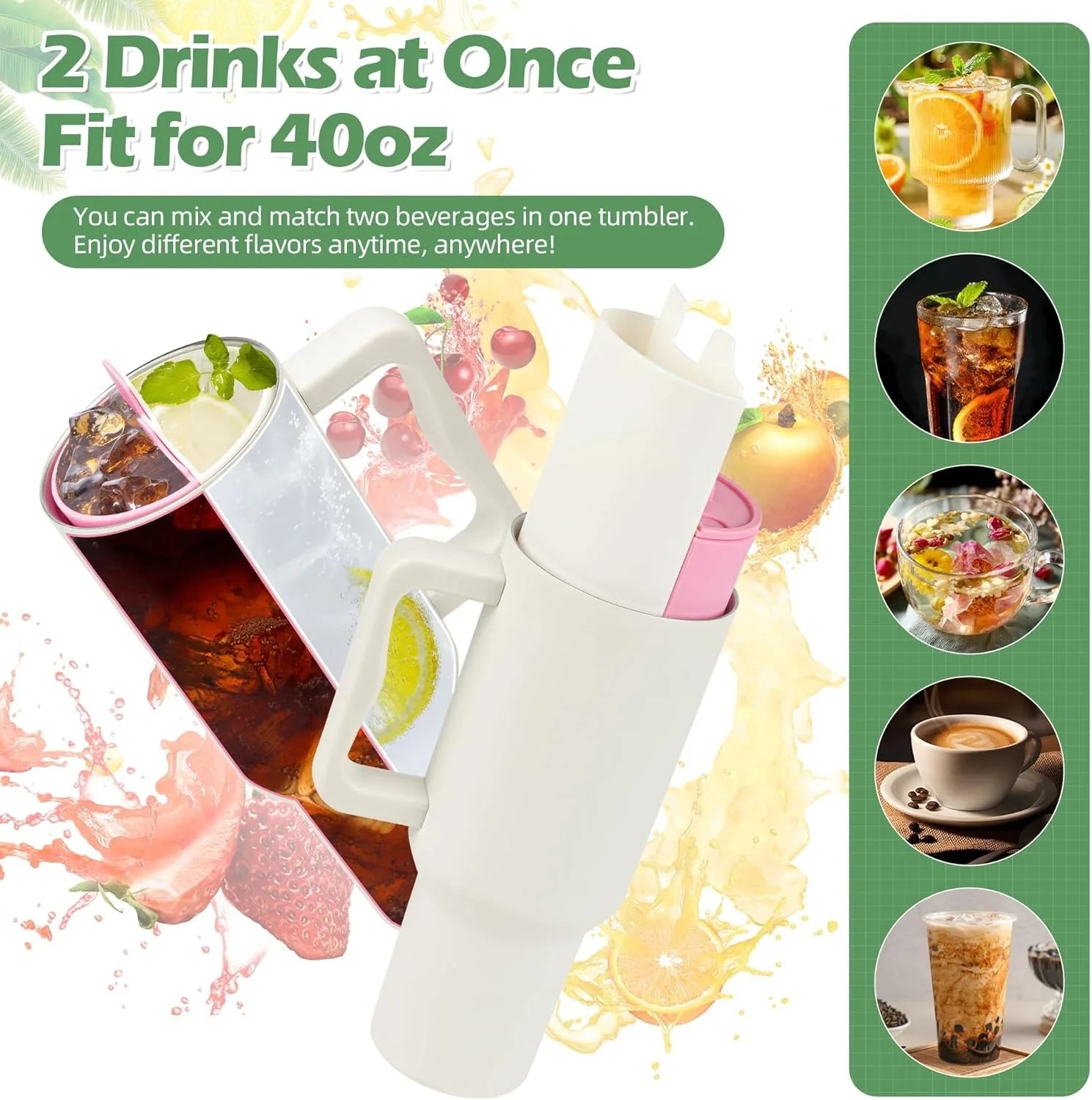 Drink Divider Compatible with Stanley Tumbler