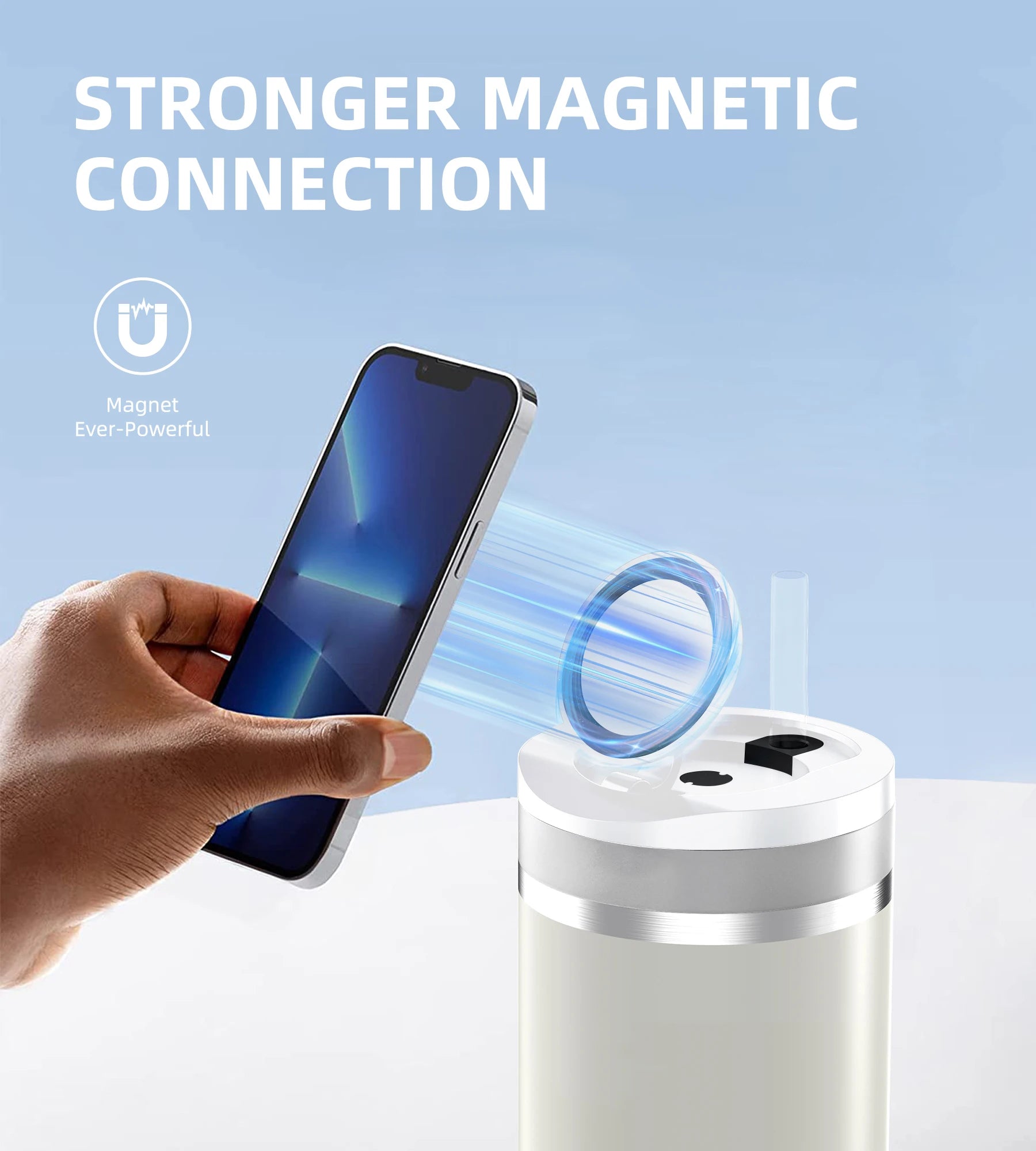 Phone Stand Stanley Cup Accessories Phone Holder Magnetic FlowState 40 OZ Tumbler Magsafe Phone Stand for Gym Office Home Car