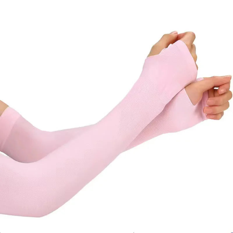 Summer Long Ice Silk Arm Sleeves
