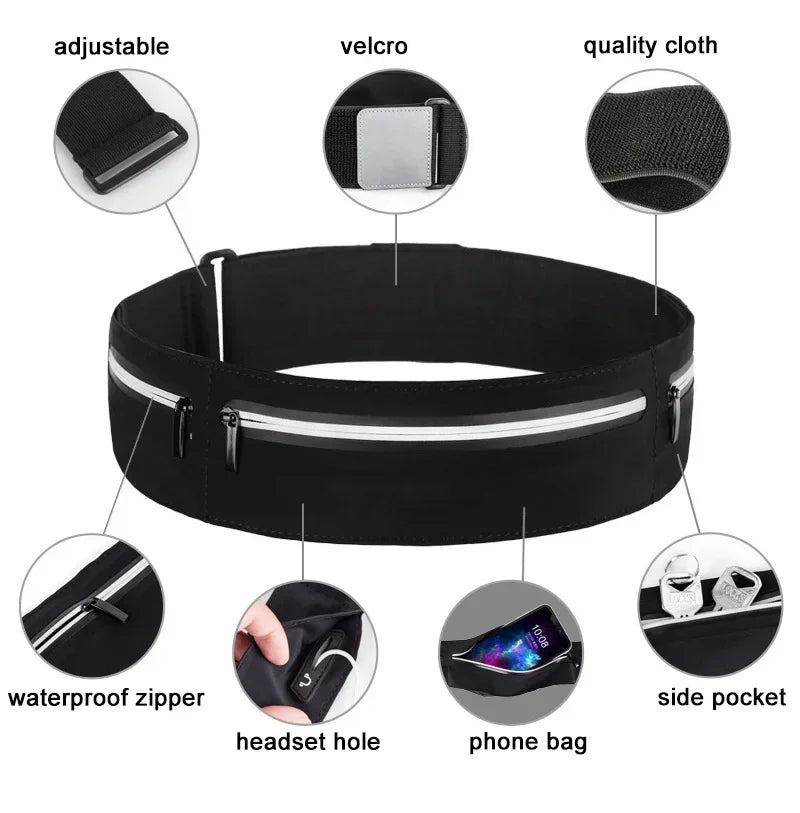 CWIKLES Running Belt Waist Bag for Mobile Cell Phone Pouch