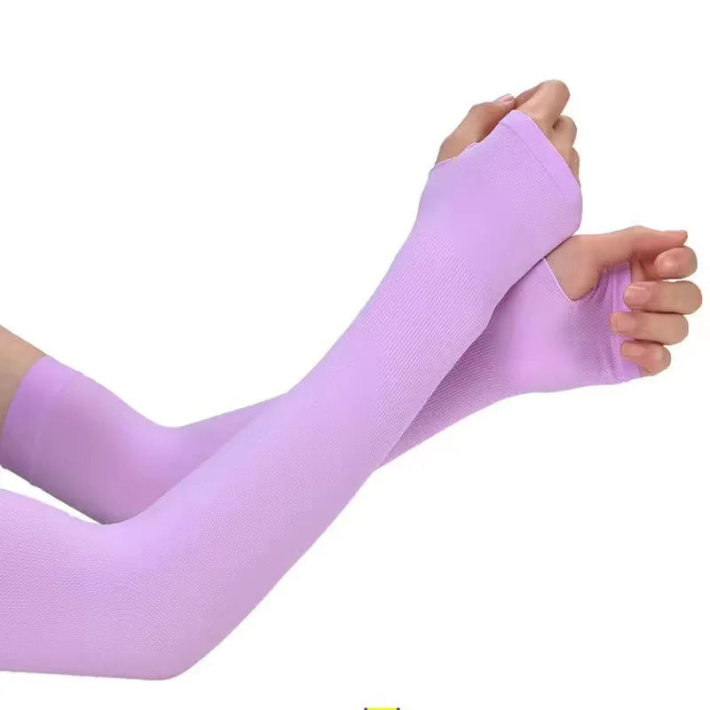 Summer Long Ice Silk Arm Sleeves