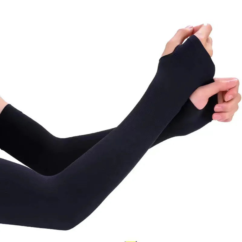 Summer Long Ice Silk Arm Sleeves