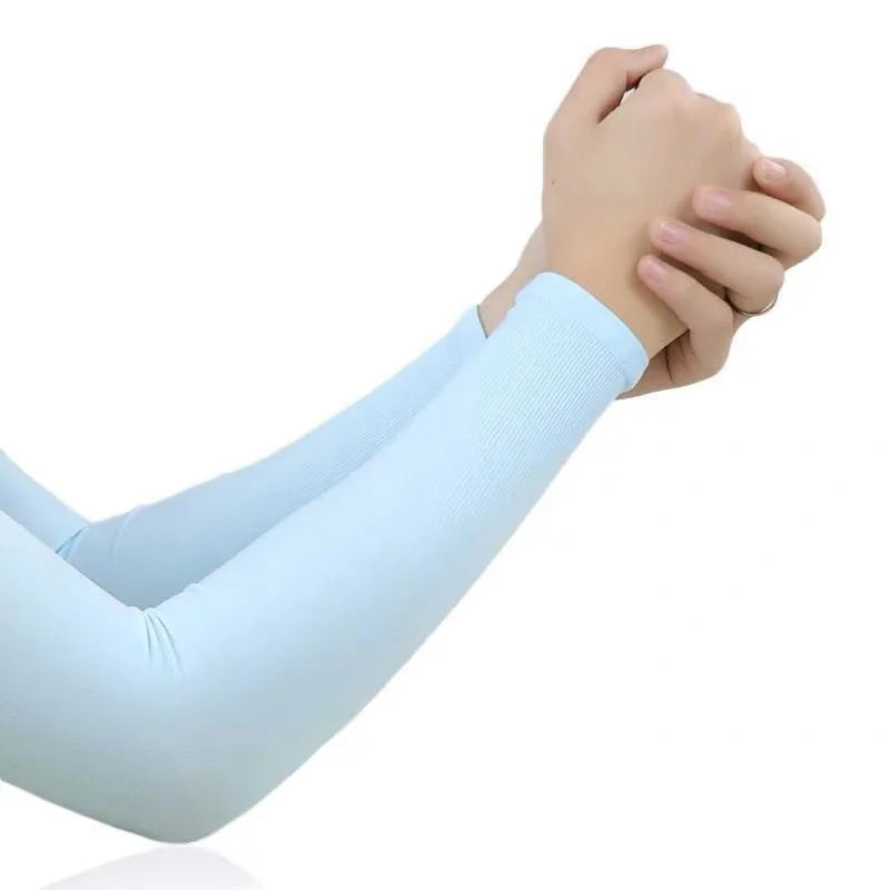 Summer Long Ice Silk Arm Sleeves