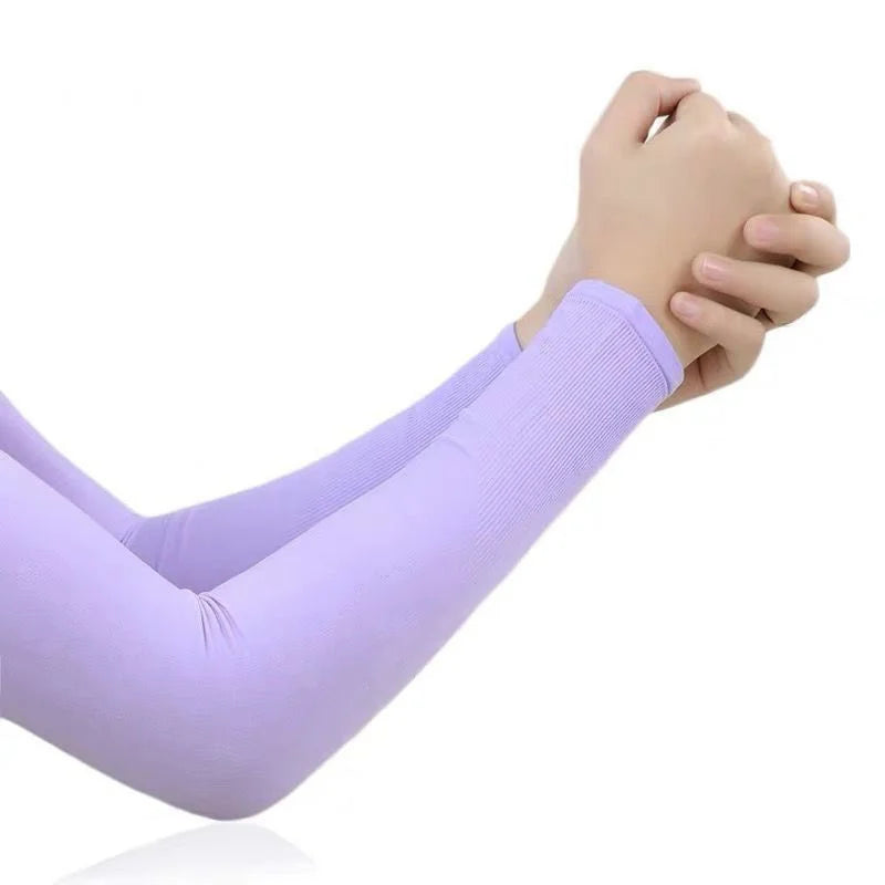Summer Long Ice Silk Arm Sleeves