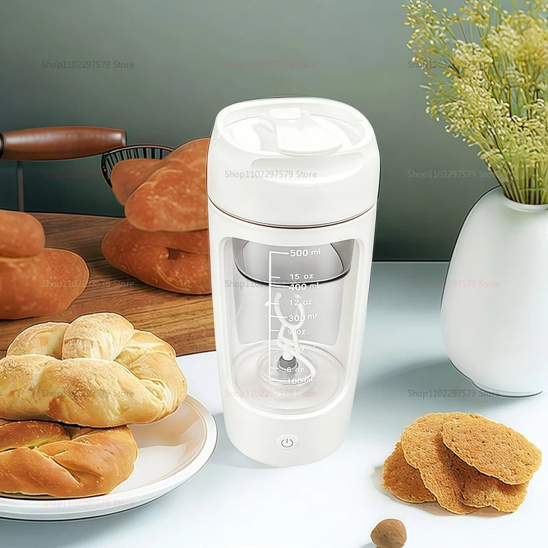 500ML Portable Rechargeable Automatic Multi-Function Shaker Cup For Sports Fitness Protein Powder Mixing And Athletic Nutrition